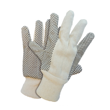 8 oz. Guantes de cultivo de trabajo de trabajo de jardín de lienzo blanco